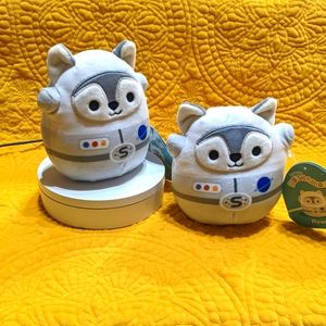 Twins! Rare Ryan the Husky Astronaut Squishmallow 5" x2. NWT
